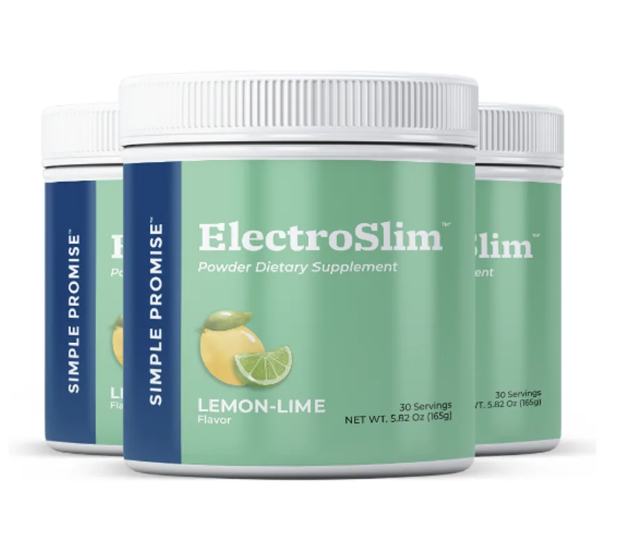ElectroSlim official lemon-lime electrolyte powder jars